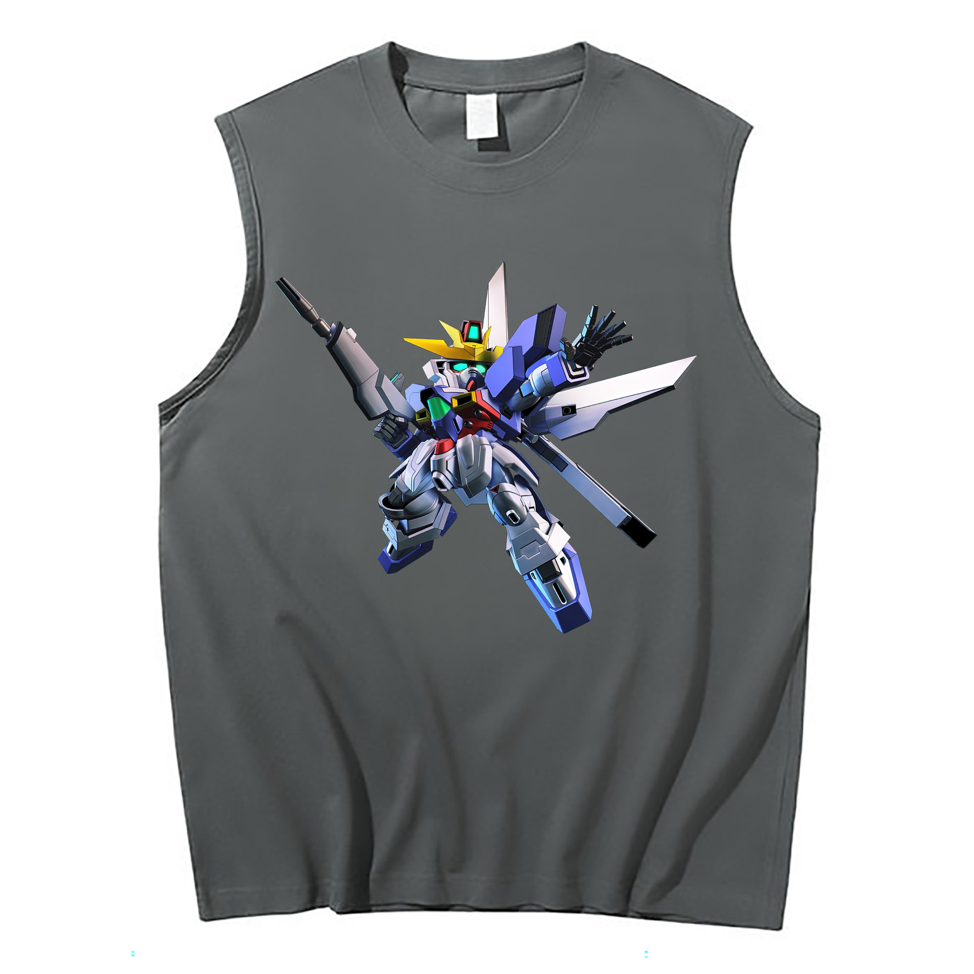 （画像用） 機動戦士ガンダム Mobile Suit Gundam コットン100％タンクトップ（フロントプリント）